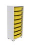 Hanah Home Armario Multiusos Blanco y Amarillo